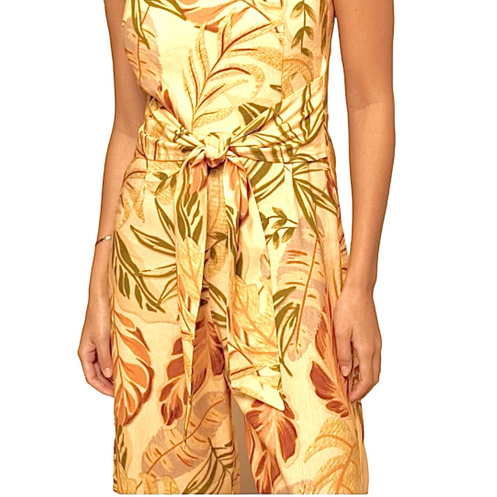Shore Lima Jumpsuit Tropical and Beige Size Small - Picture 9 of 17